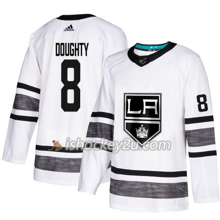Mænd NHL Los Angeles Kings Trøje Drew Doughty 8 Hvid 2019 All-Star Adidas Authentic